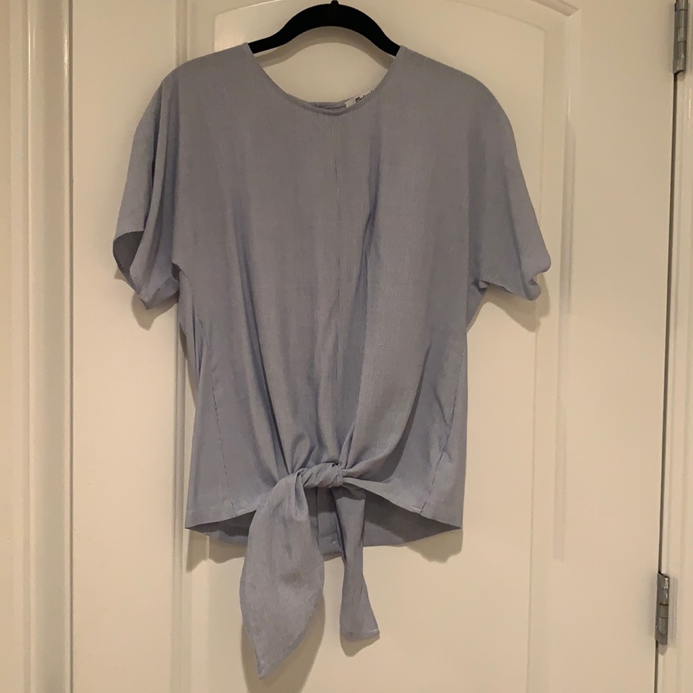 Madewell Tie Front Top